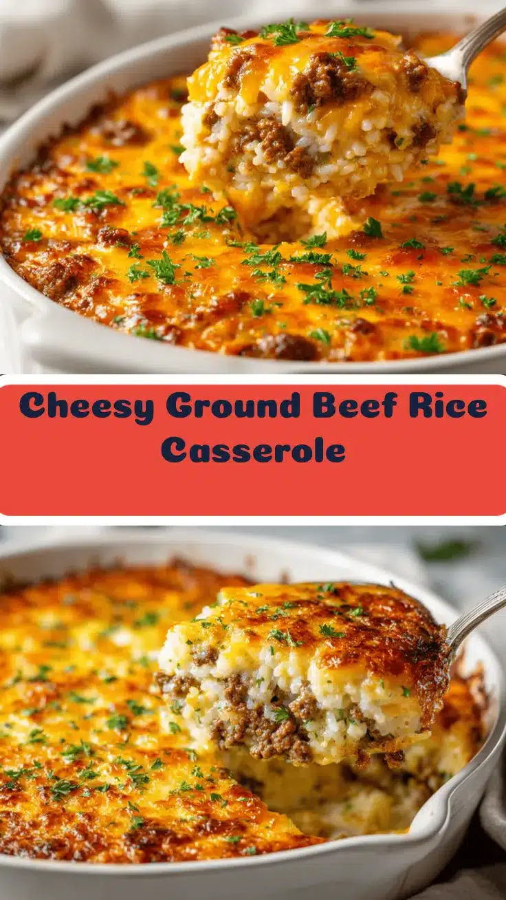 ground beef rice casserole recipe