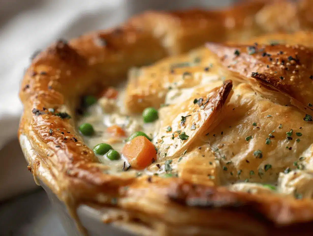 herb-crusted chicken pot pie preparation steps