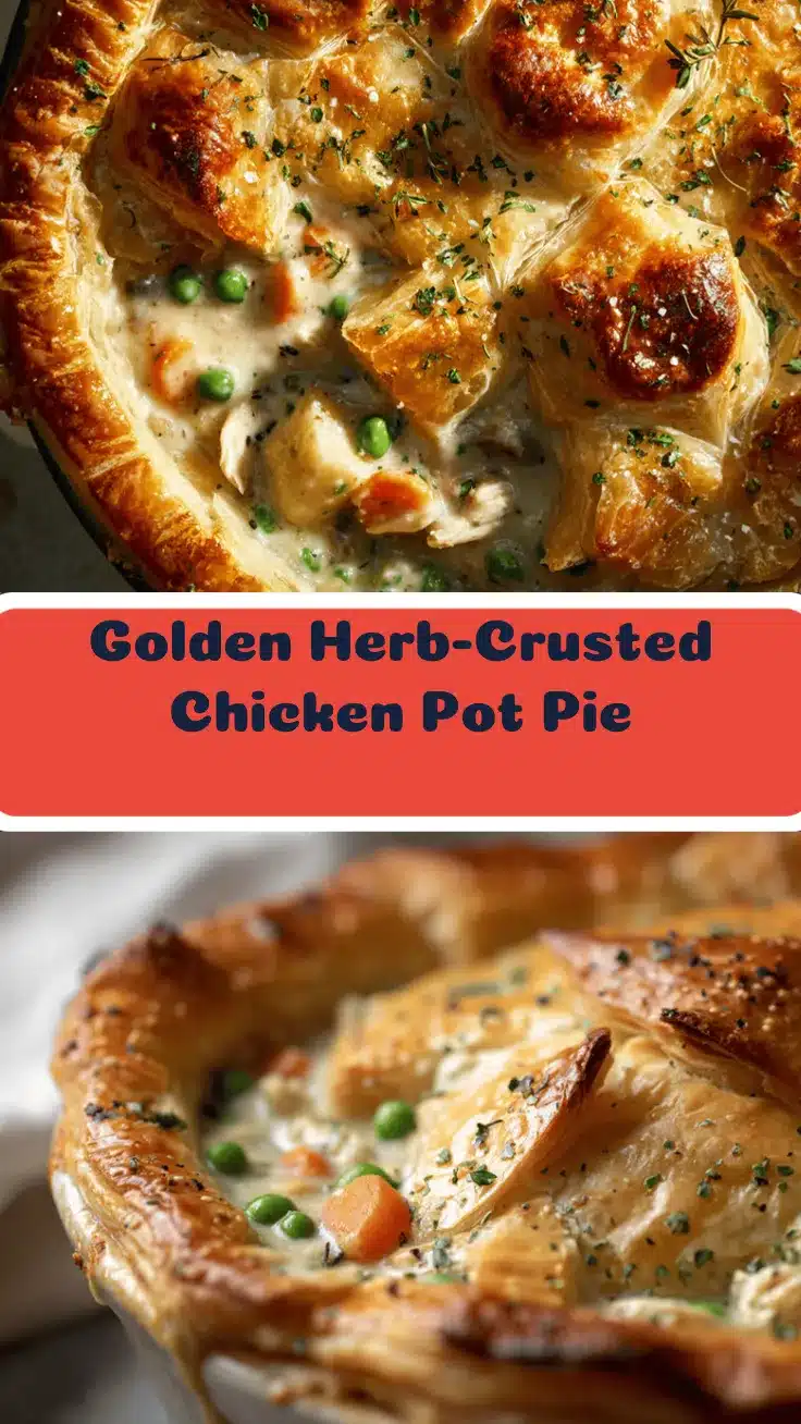 herb-crusted chicken pot pie recipe