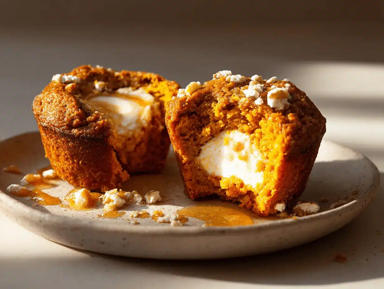 honey mascarpone pumpkin muffins preparation steps