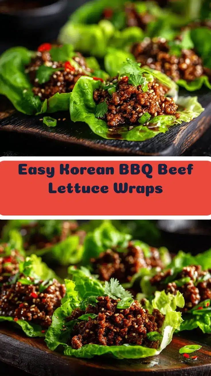 Korean BBQ ground beef lettuce wraps recipe