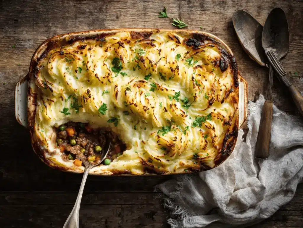 loaded shepherds pie casserole - featured image