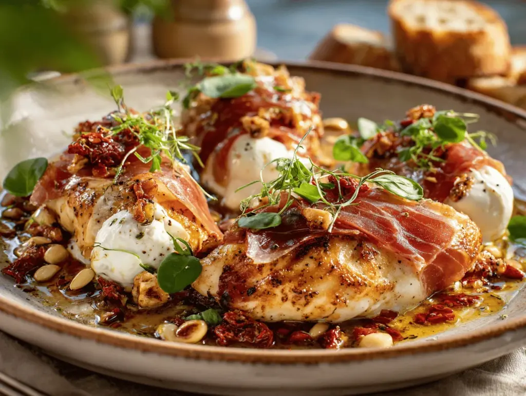 Marry Me Chicken with Prosciutto and Burrata - featured image