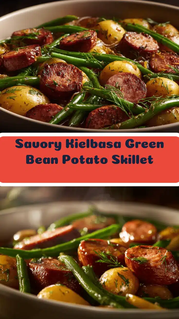 Polish kielbasa with green beans and potatoes recipe