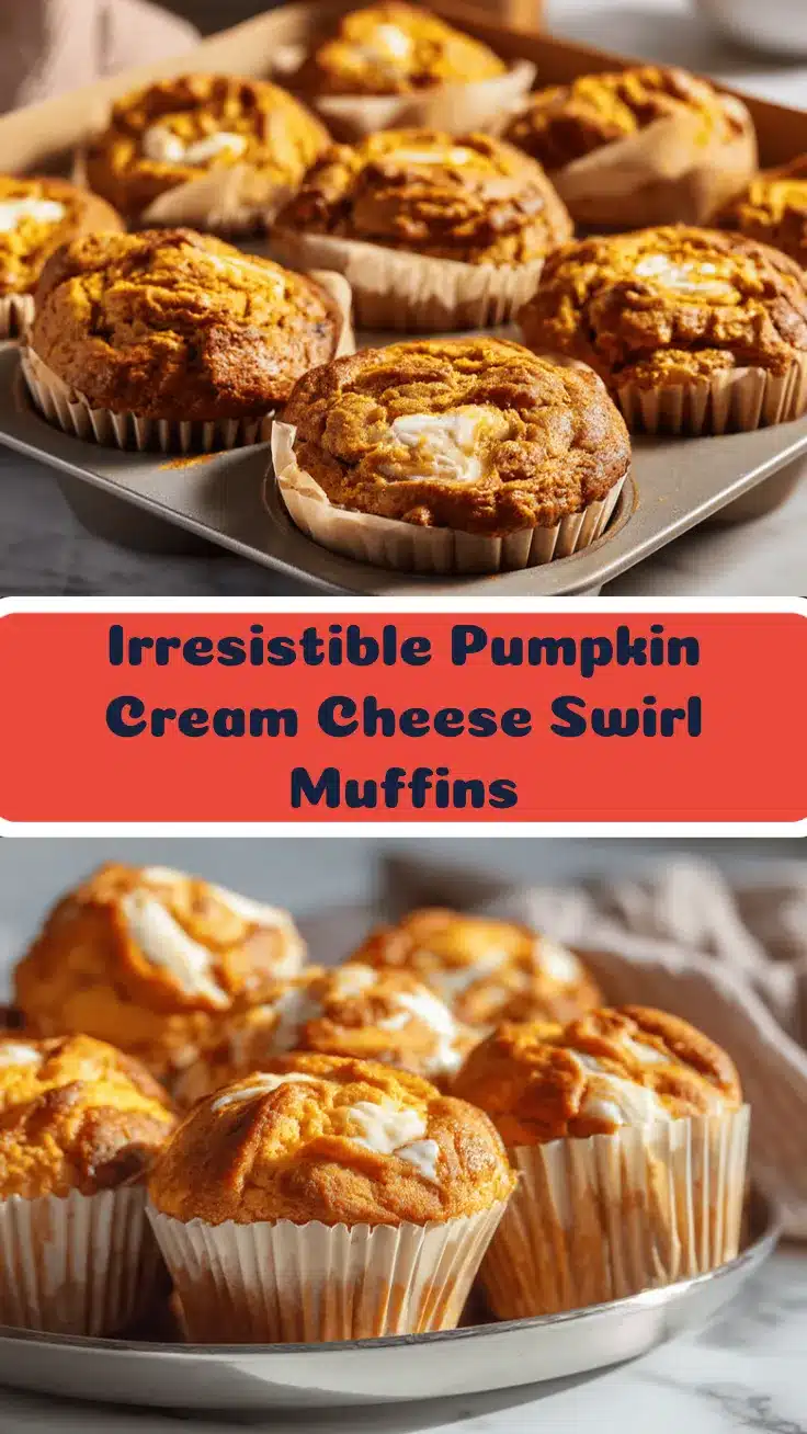 pumpkin cream cheese swirl muffins recipe