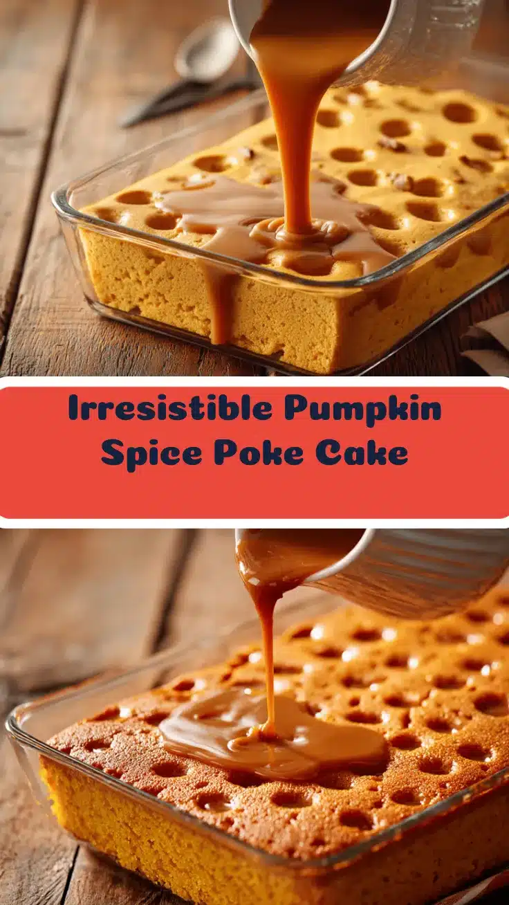 pumpkin spice poke cake recipe