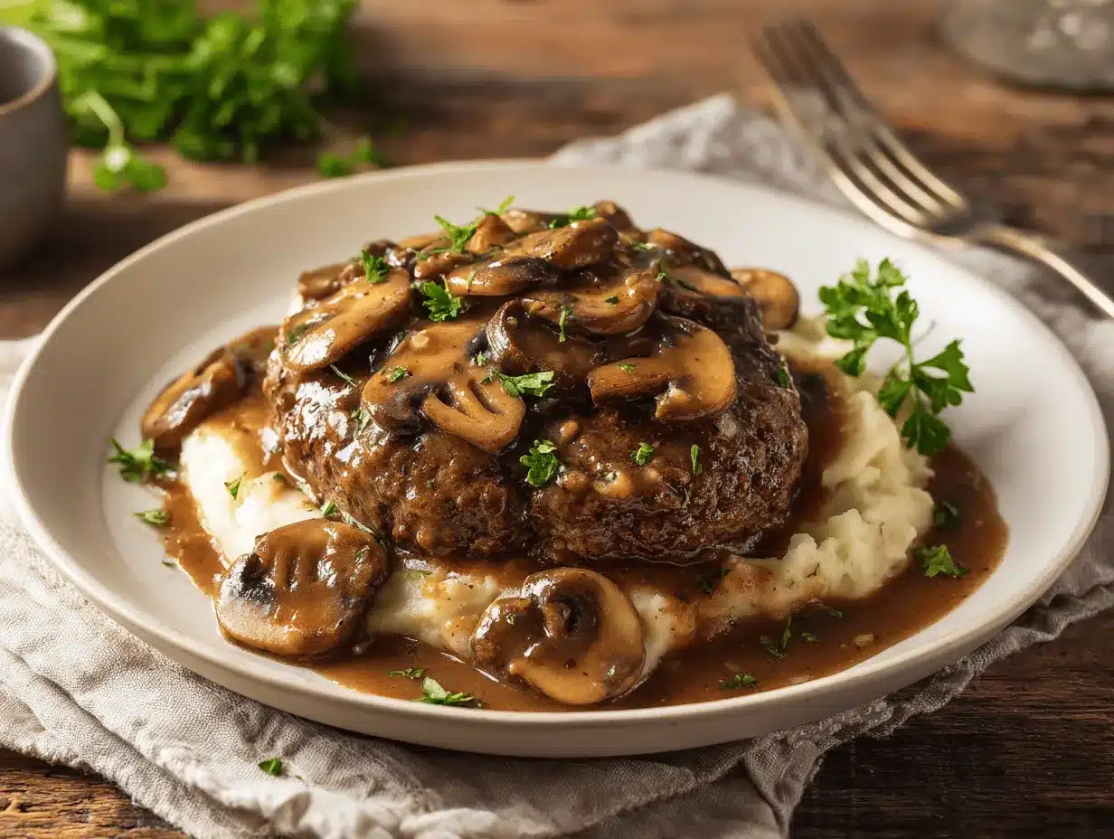 Salisbury steak recipe preparation steps
