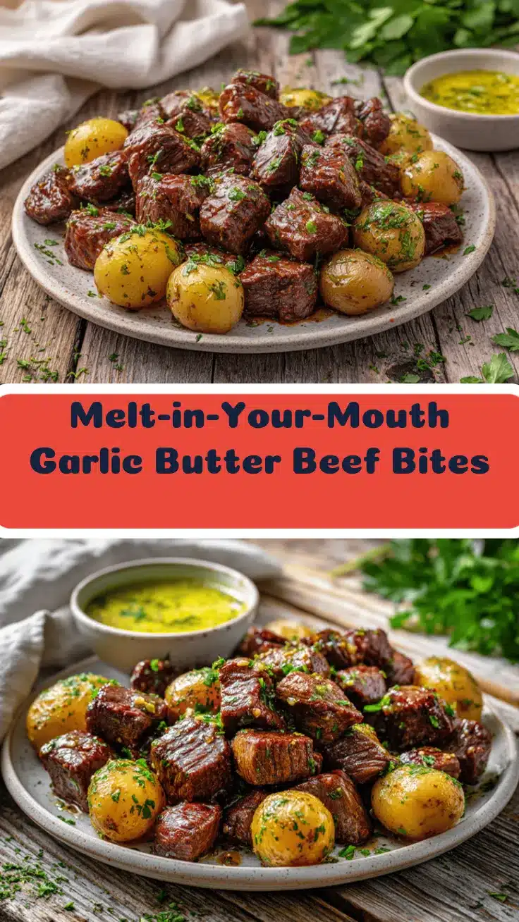 slow cooker garlic butter beef bites recipe