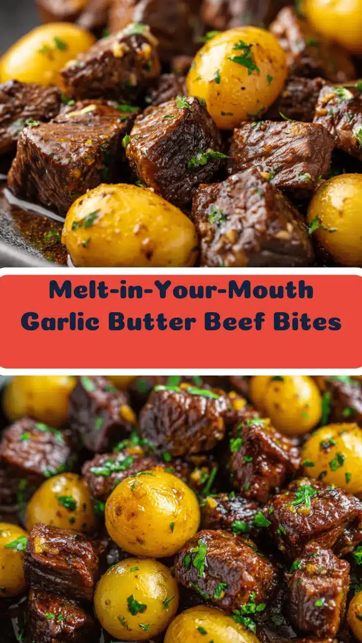 slow cooker garlic butter beef bites recipe