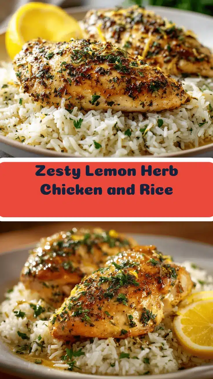 slow cooker lemon herb chicken and rice recipe