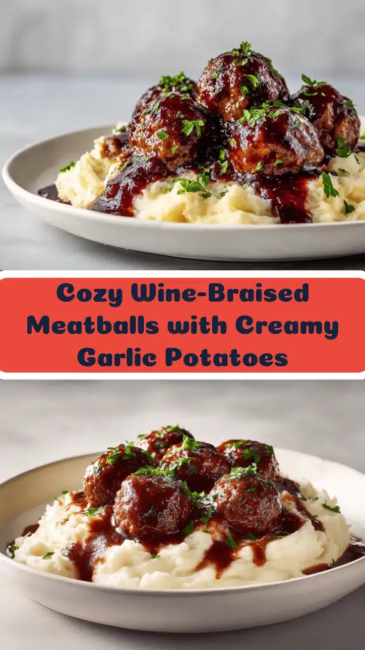 wine-braised meatballs recipe