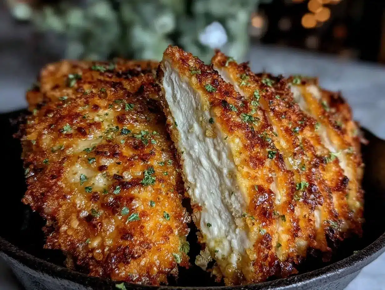 air fryer parmesan crusted chicken preparation steps