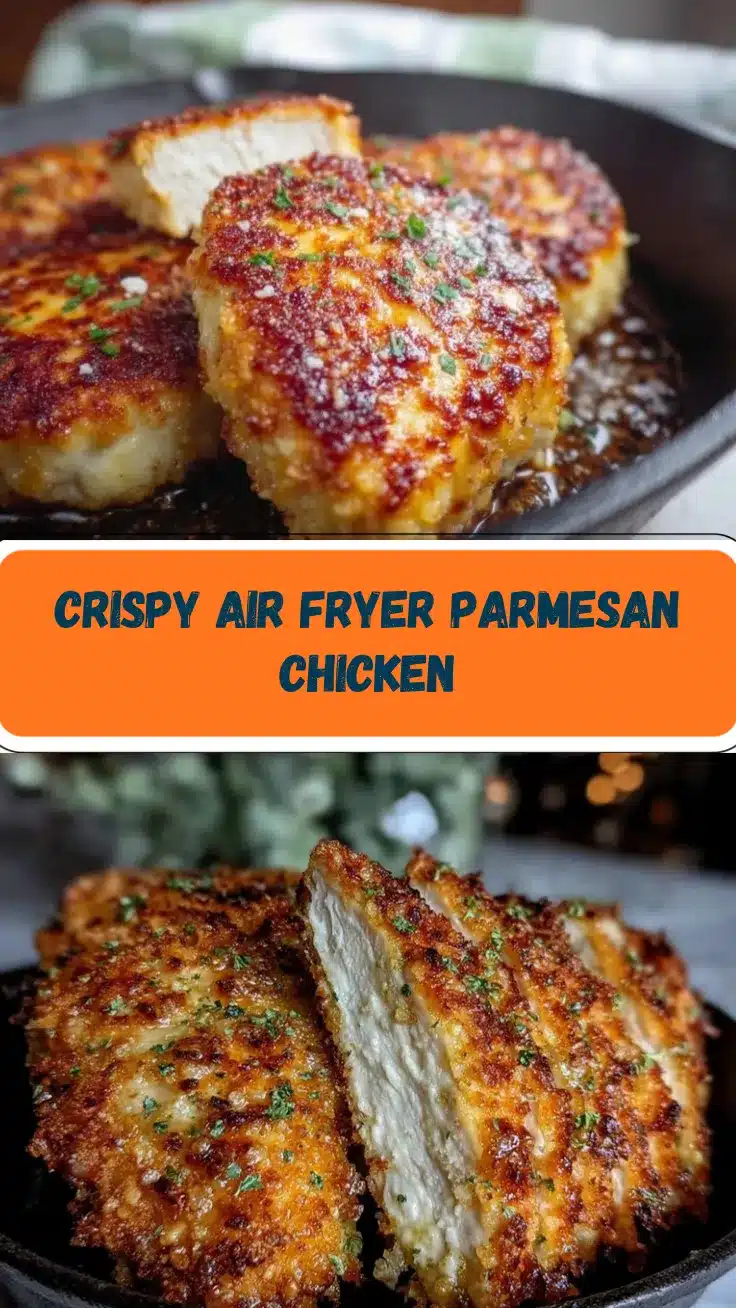 air fryer parmesan crusted chicken recipe