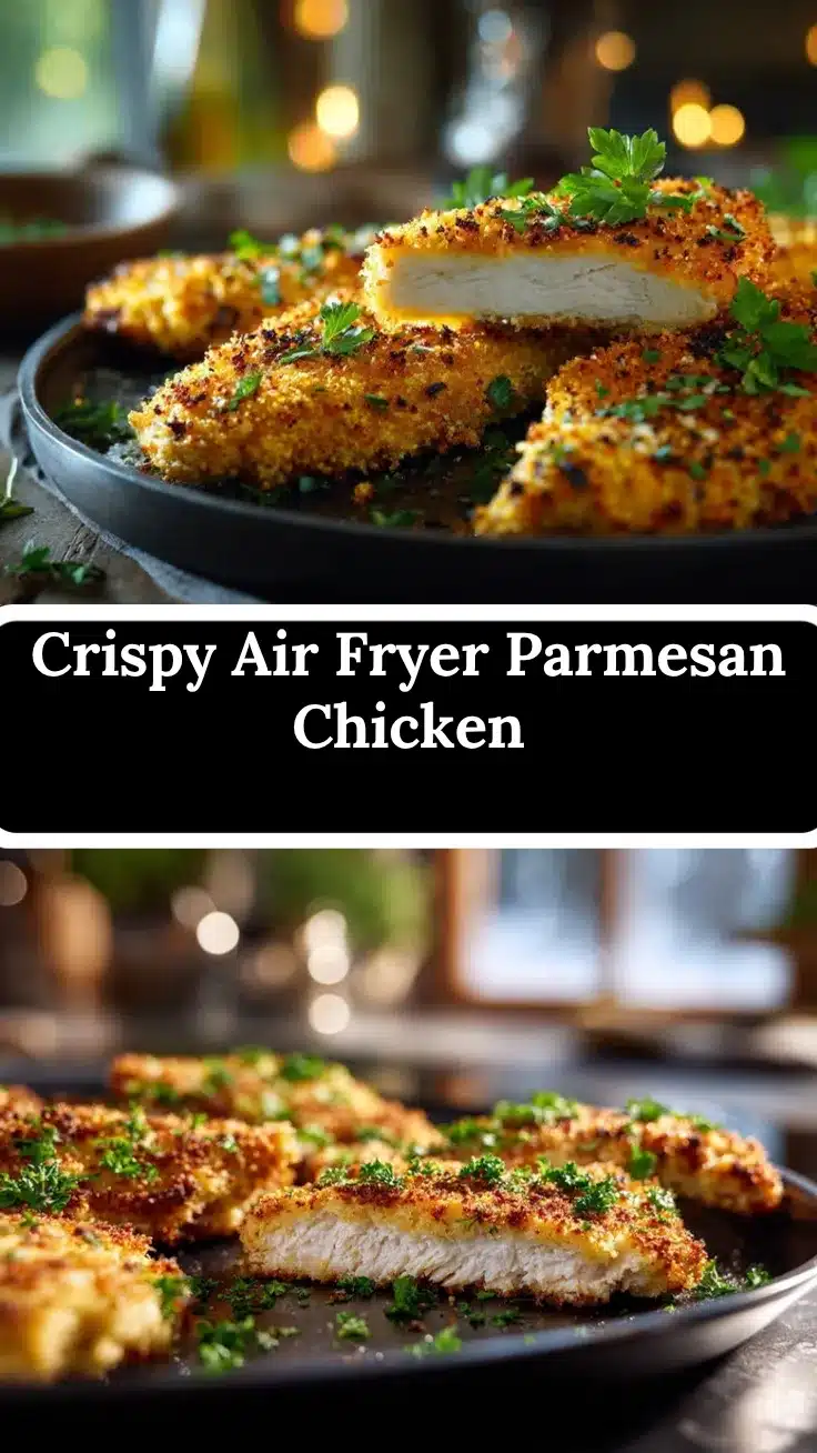 Air Fryer Parmesan Crusted Chicken recipe