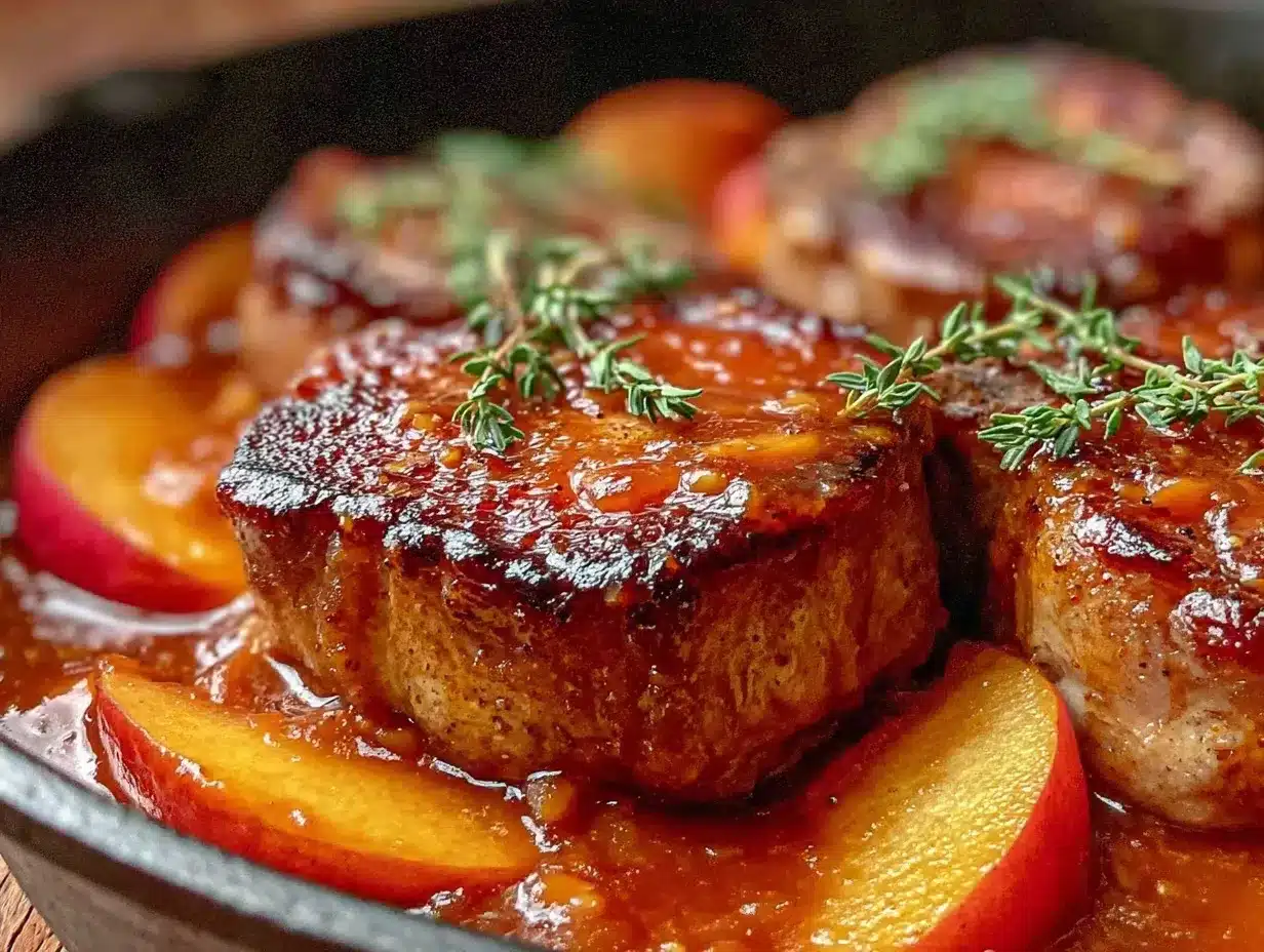 apple butter pork chops preparation steps