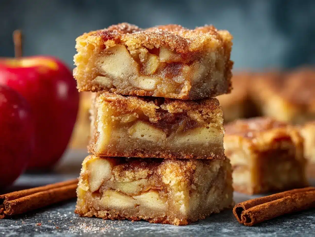 Apple Snickerdoodle Bars preparation steps