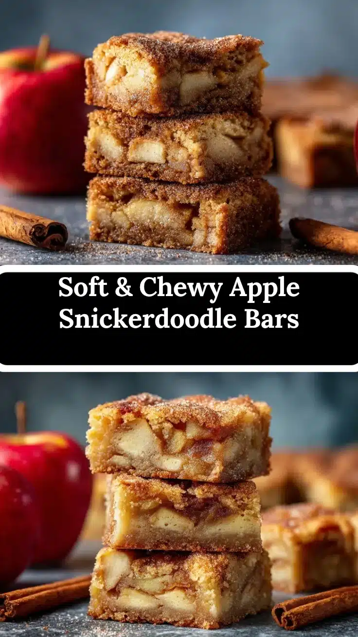 Apple Snickerdoodle Bars recipe