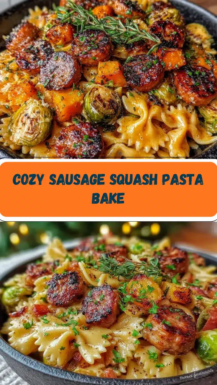 autumn sausage pasta squash recipe