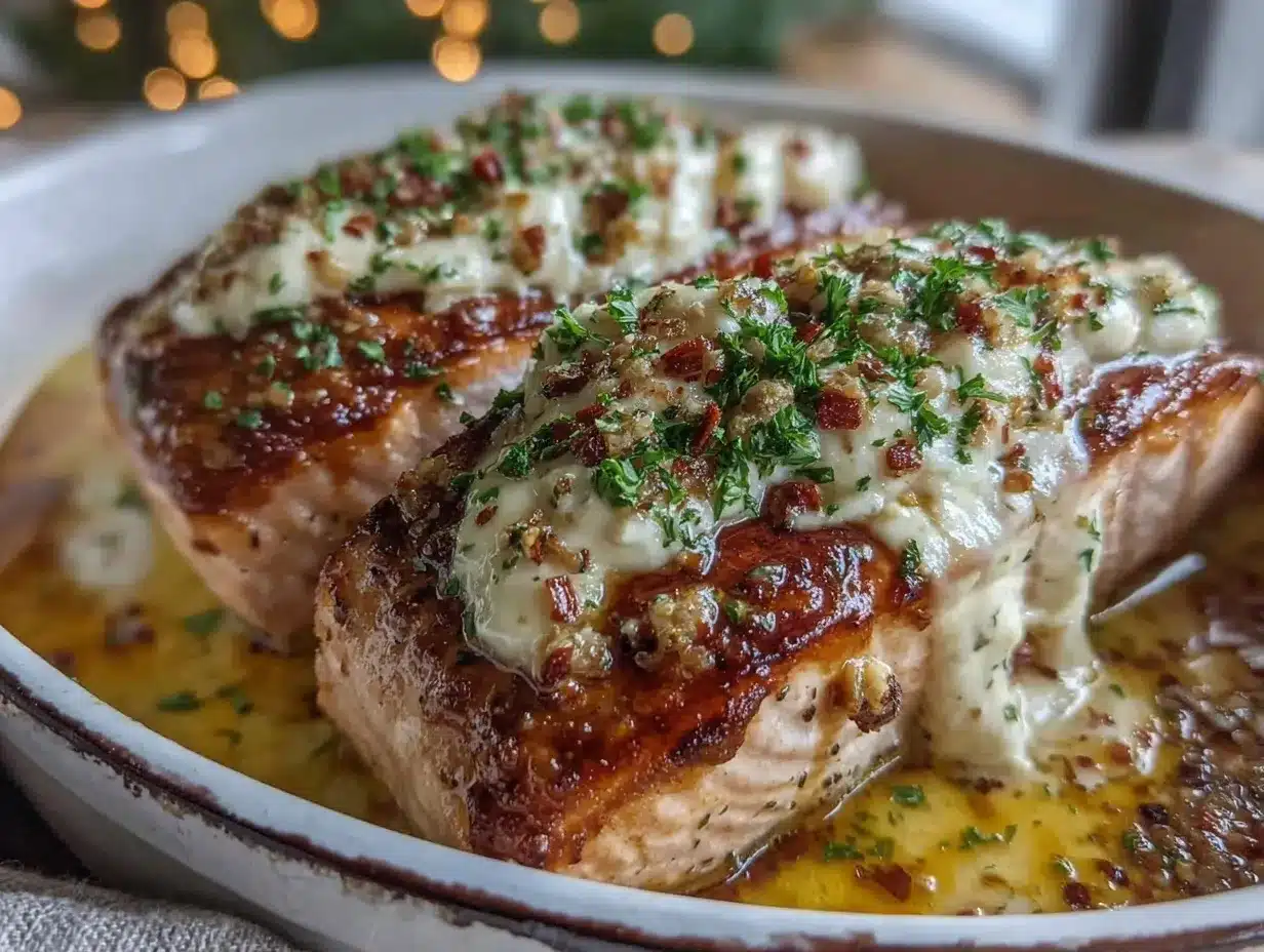 baked Boursin salmon preparation steps