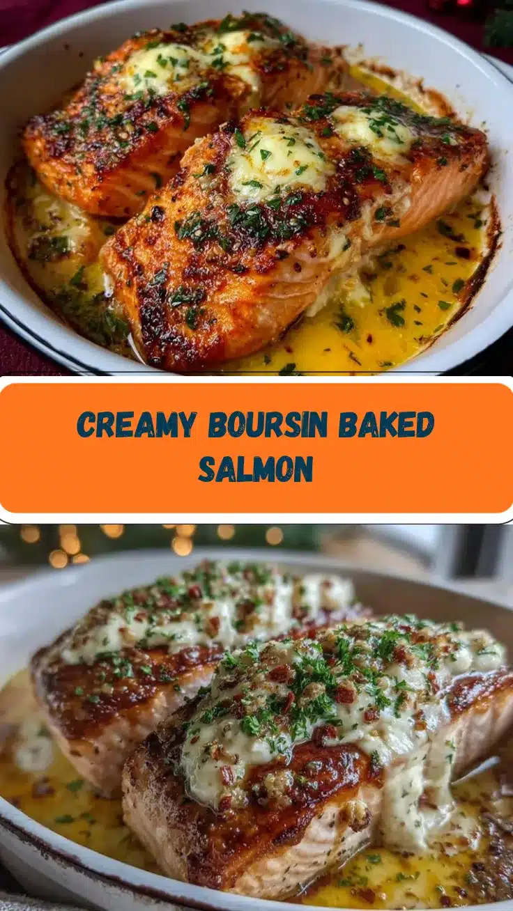 baked Boursin salmon recipe