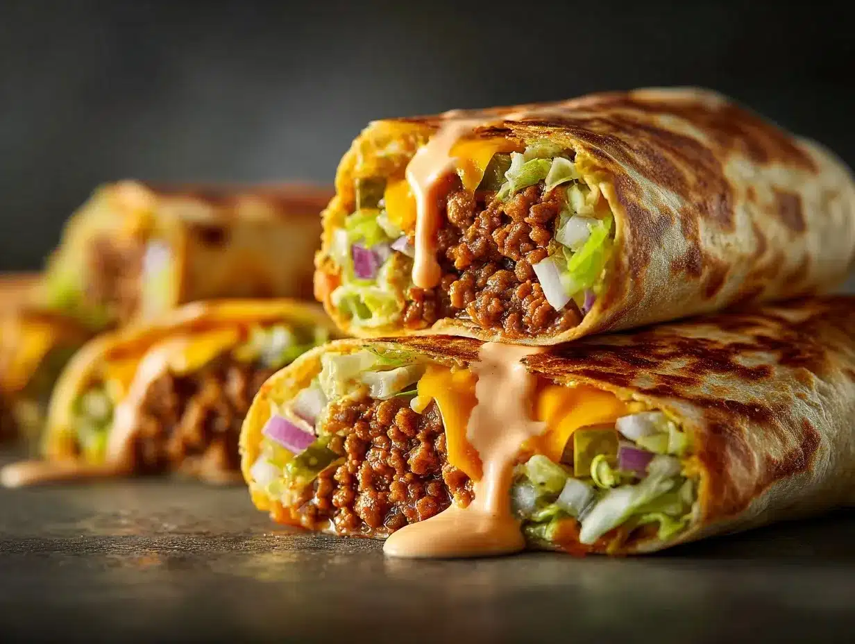 Big Mac Wraps preparation steps