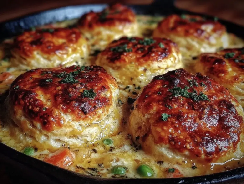 biscuit chicken pot pie - featured image