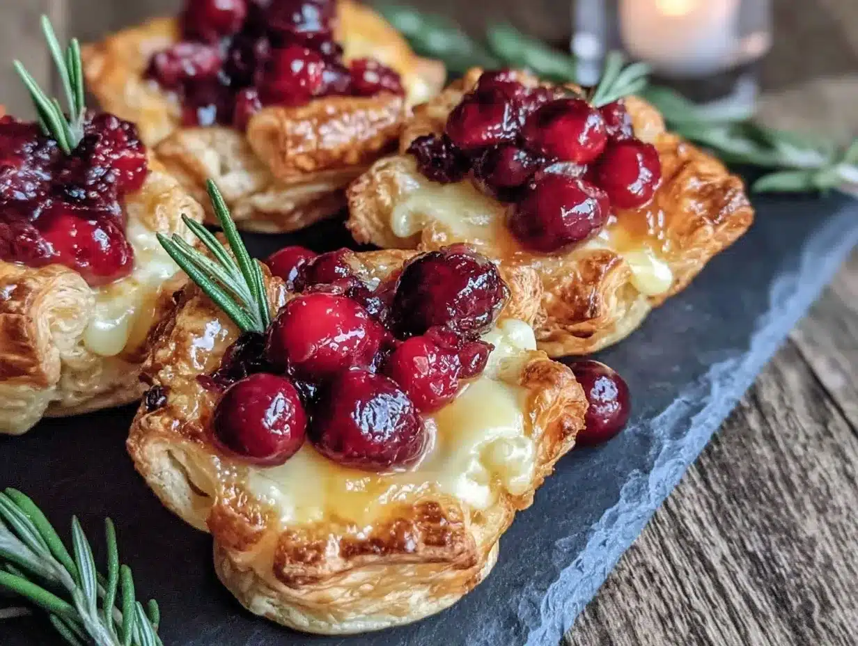 Brie and Cranberry Bites preparation steps