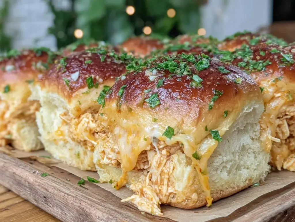 buffalo chicken sliders - featured image