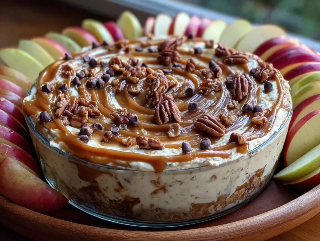 Caramel Apple Cheesecake Dip - featured image