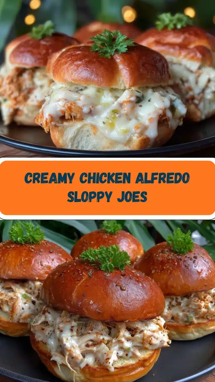 Chicken Alfredo Sloppy Joes recipe