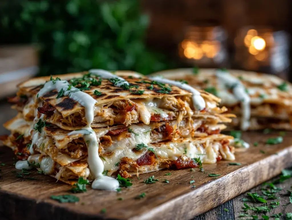 Chicken Bacon Ranch Quesadillas - featured image