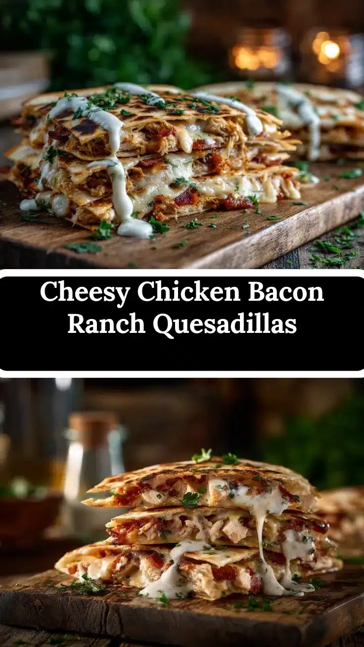 Chicken Bacon Ranch Quesadillas recipe