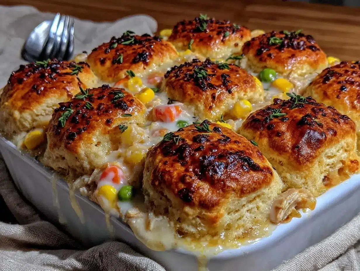 chicken pot pie casserole preparation steps