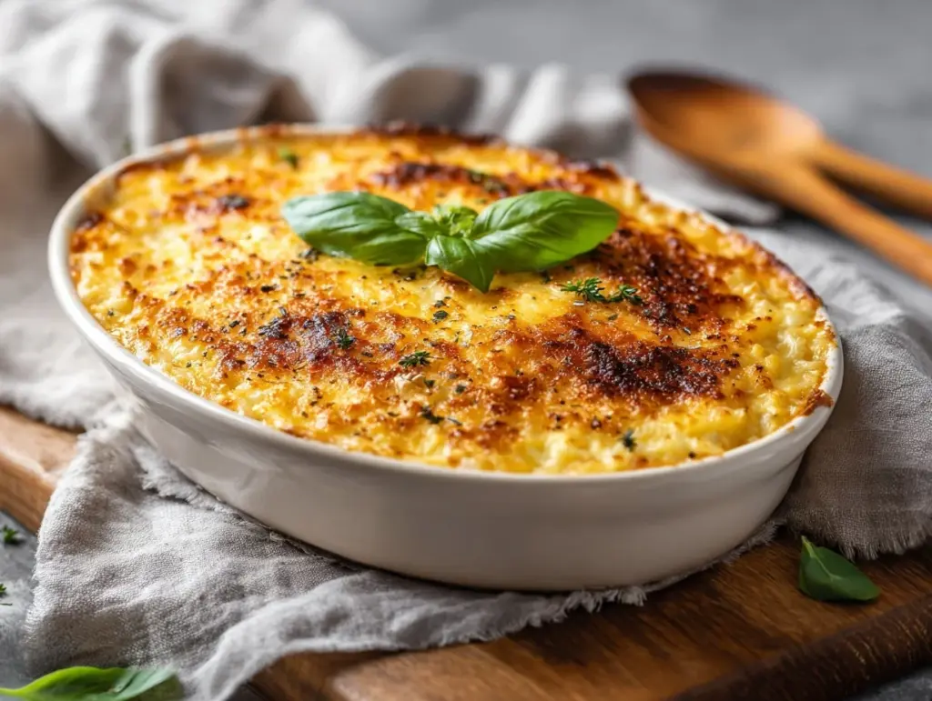 chicken rice casserole - featured image