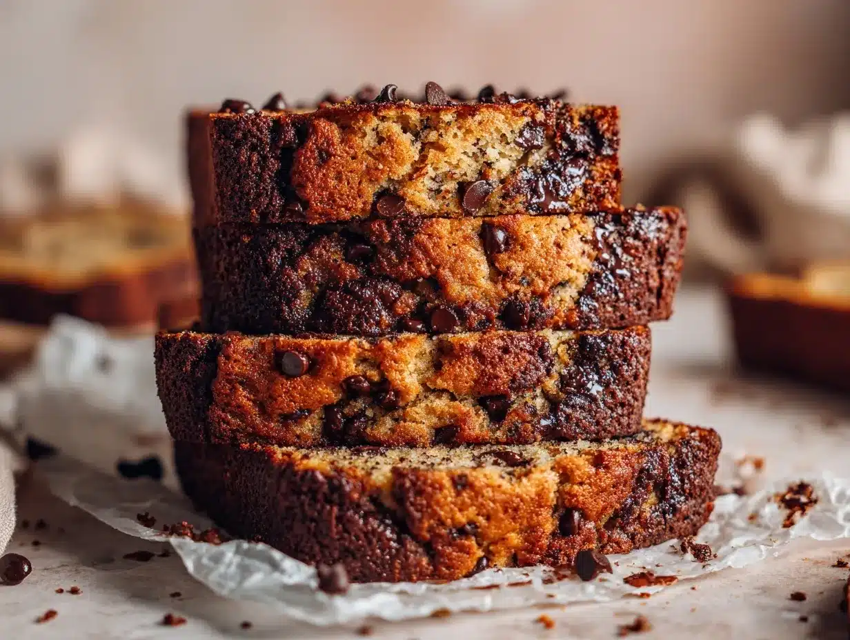 Chocolate Chip Banana Bread preparation steps