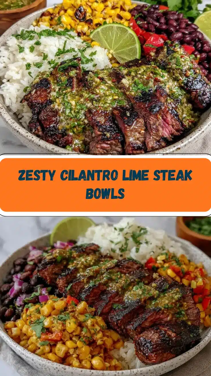 cilantro lime steak bowls recipe