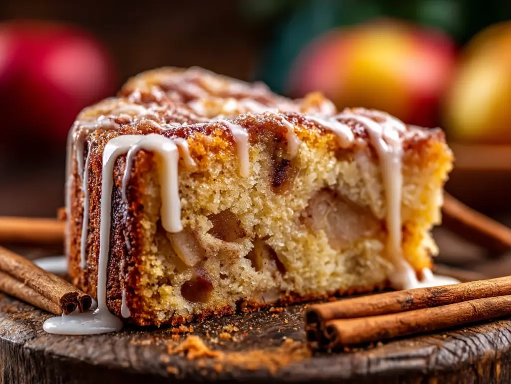 cinnamon apple cake - featured image