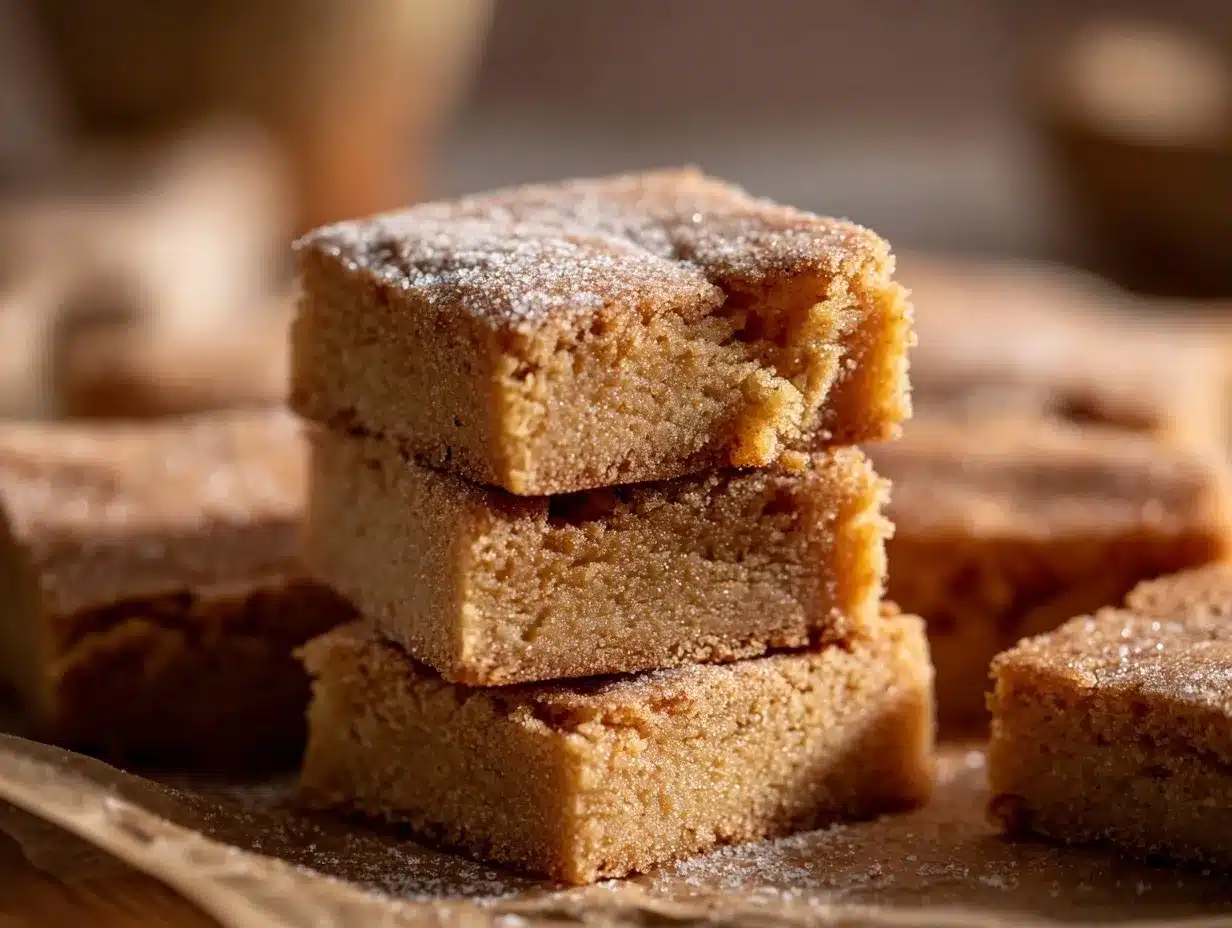 cinnamon sugar blondies preparation steps
