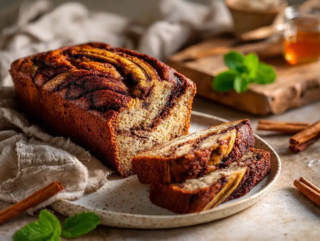 cinnamon swirl banana bread preparation steps