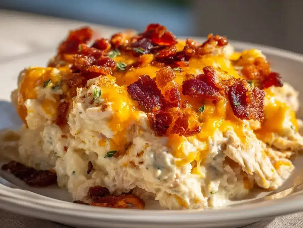 crack chicken casserole - featured image