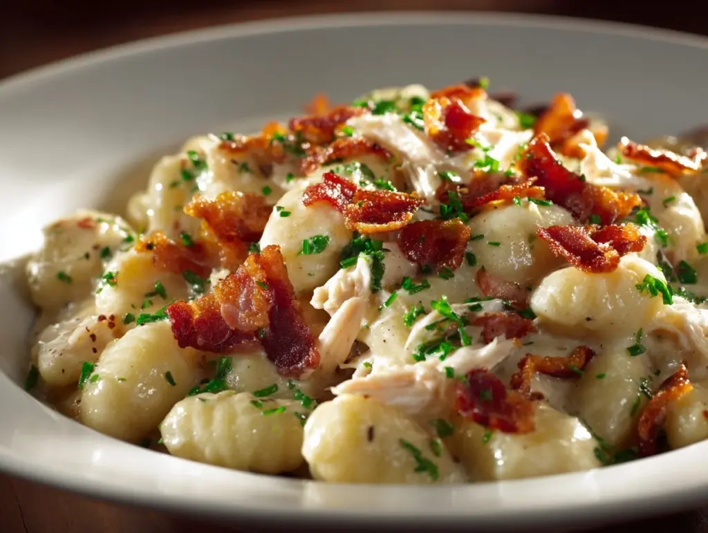 crack chicken gnocchi - featured image