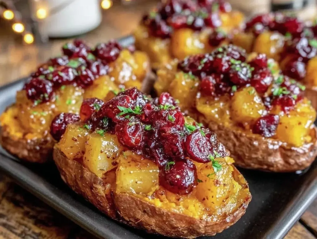 cranberry apple sweet potatoes - featured image