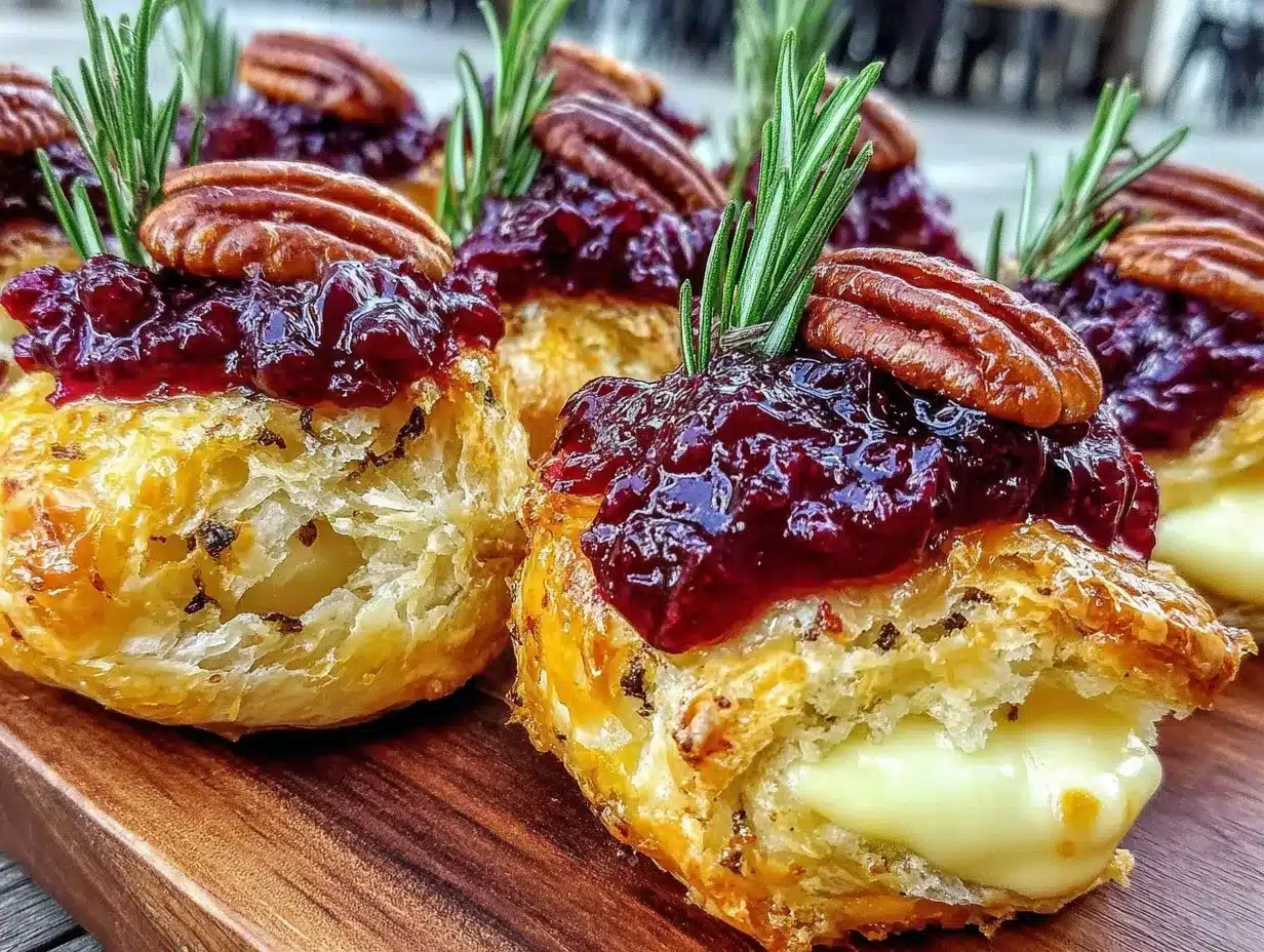 cranberry brie bites preparation steps