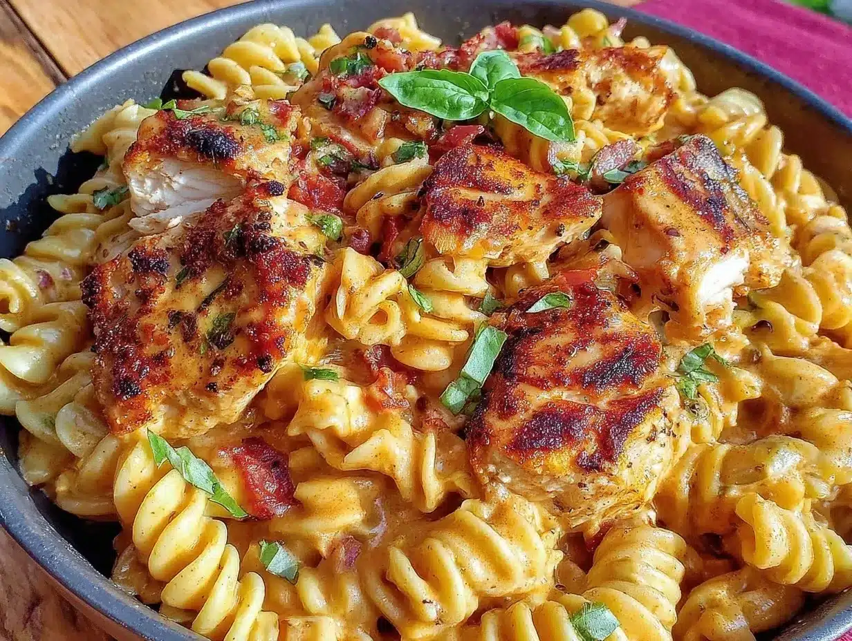 creamy chicken pasta preparation steps