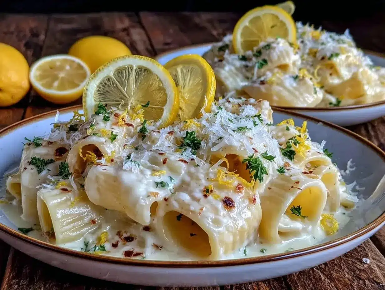 creamy lemon pasta preparation steps