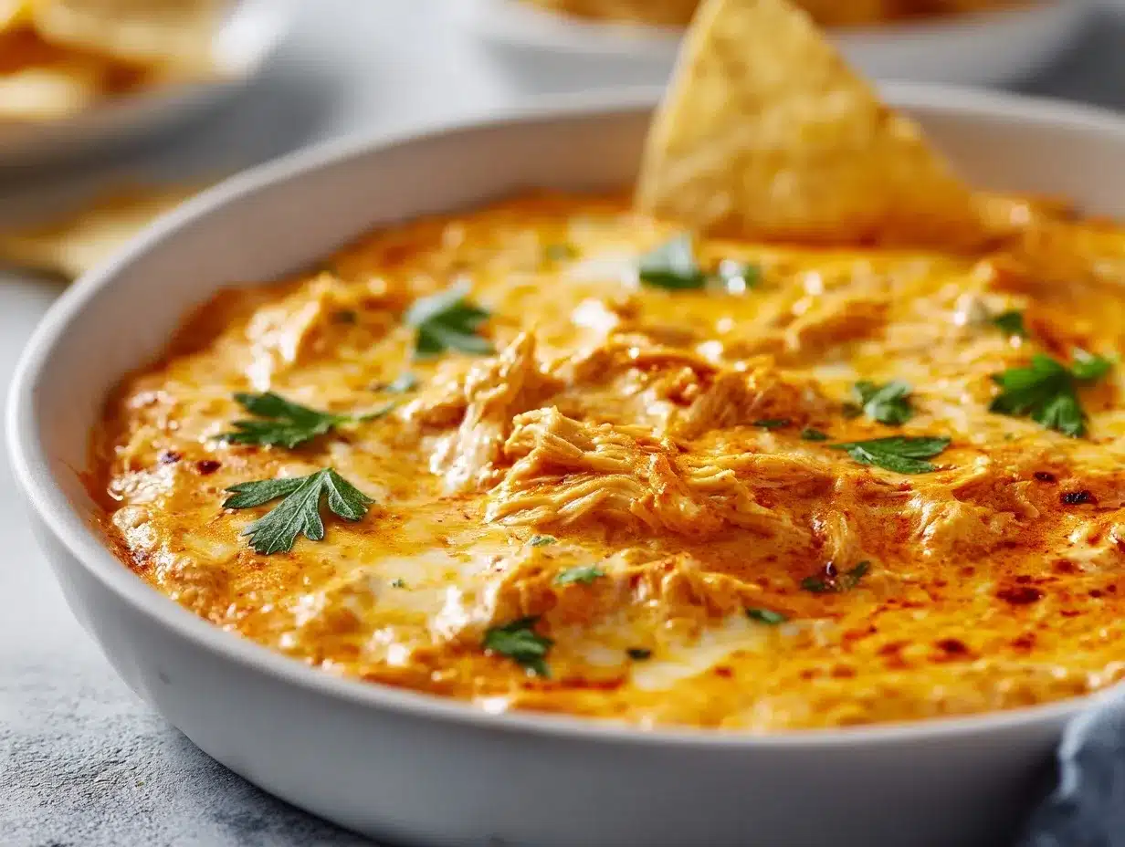 Crock Pot Buffalo Chicken Dip preparation steps