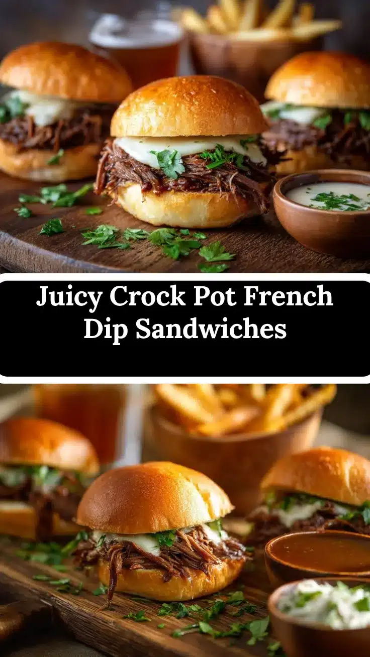 Crock Pot French Dip Sandwiches recipe