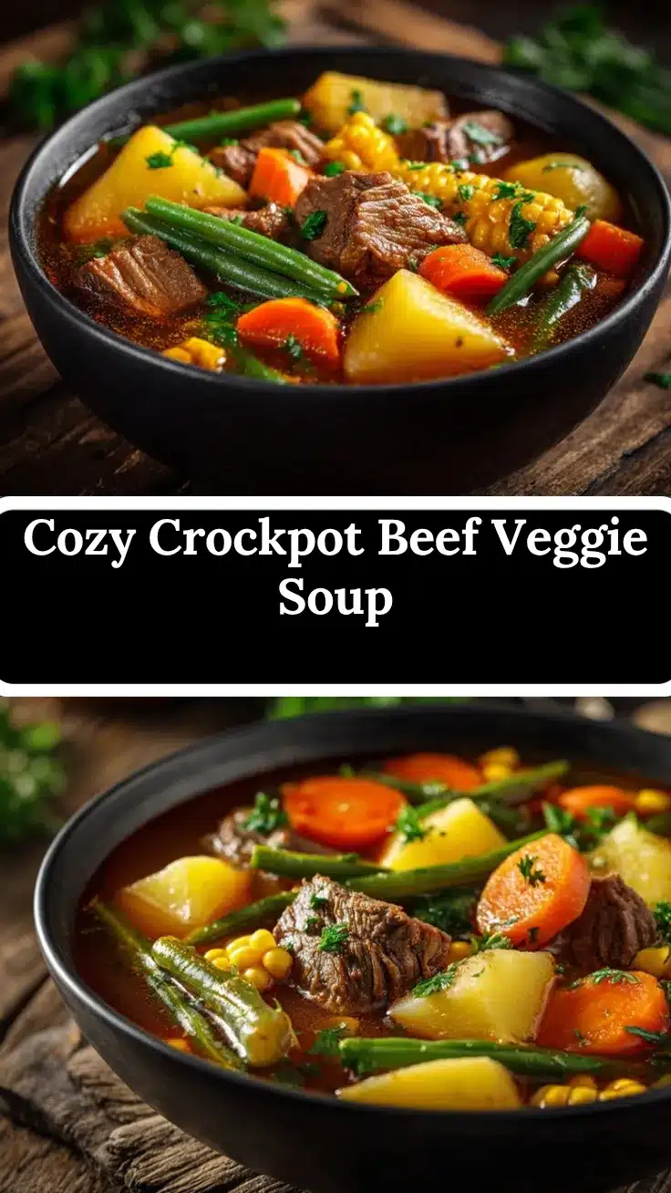 Crockpot Beef and Veggie Soup recipe