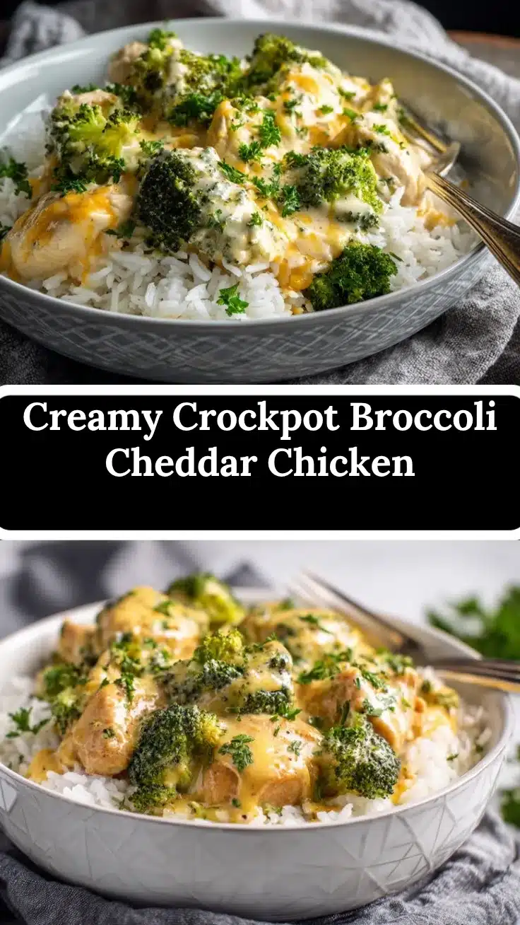 Crockpot Broccoli Cheddar Chicken recipe