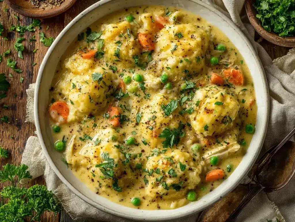 Crockpot Chicken and Dumplings - featured image